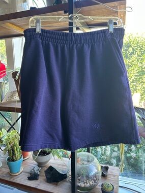 Dark Purple Sweatpants Shorts